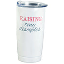 Dicksons Raising Tiny Disciples Encouraging White 20 Ounce Stainless Steel Travel Mug Drink Hot Cold Tumbler