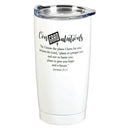 Dicksons ConGRADulations For I Know The Plans White 20 Ounce Stainless Steel Travel Mug Drink Hot Cold Tumbler