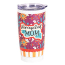 Dicksons Homeschool Mom Isaiah 54:13 Purple Stainless Steel Travel Tumbler with Lid 20 Ounce
