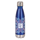 Dicksons Inspirational Christian Travel Sport Water Bottle, Hot or Iced Beverage, 17 Ounce Stainless Steel With Screw-On Lid Love Hope