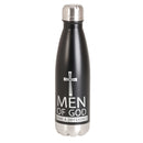 Dicksons Men Of God Make A Difference Black 17 ounce Stainless Steel Screw Top Lid Sports Water Bottle