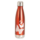Dicksons Truth Strength Grace Butterfly Red 17 ounce Stainless Steel Screw Top Lid Sports Water Bottle