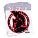 Full Armor of God - 4.75 Inch Red and Black Vinyl Decorative Sticker Decal; Pack of 6