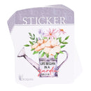 Dicksons Life Began in Garden Genesis 2:1-25 4.75 x 3.75 Inch Paper Decorative Decal Sticker Pack of 6