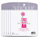 Dicksons Inspirational Christian Adhesive Sticker Decal for Laptops, Journals, Bibles 3.75 x 4.75 Inch Vinyl Rainboots There is a Time for Everything Pack of 6