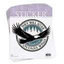 They Will Soar On Eagle Wings - Isaiah 40:31-5.25 Inch Black and Green Vinyl Decorative Sticker Decal; Pack of 6