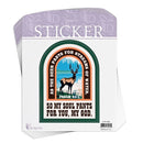 As The Deer Pants for Water - Psalm 42:1-5.25 Inch Vinyl Decorative Sticker Decal; Pack of 6