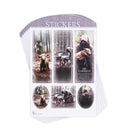 Dicksons The Good Shepherd Collection Joshua 1:9 3 Inch Grey Paper Decorative Decal Sticker Pack of 6 Sheets