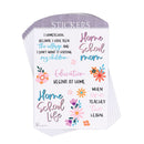 Dicksons Floral Homeschool Collection 4.75 x 3.75 Inch Blue Pink Vinyl Decorative Decal Sticker Pack of 6 Sheets