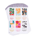 Dicksons Scripture Collection Proverbs Corinthians John Isaiah Philippians 3.75 Inch Colorful Flowers Paper Decorative Decal Sticker Pack of 6 Sheets