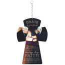 Dicksons Decorative Inspirational Window Suncatcher Pendant 4.5 x 6.75 Acrylic Praying Couple Grace and Gratitude