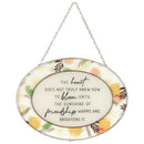 Dicksons Sunshine of Friendship 9 Inch Glass Sun Catcher with Suction Cup