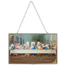 Dicksons The Last Supper in Remembrance of Me Multicolor 8 x 5 Metal and Glass Decorative Textured Suncatcher