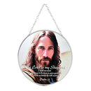 Dicksons The Lord is My Shepherd Psalm 23 Brown/Black 6 x 6 Inch Metal/Glass Window Suncatcher