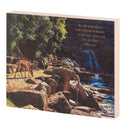 Dicksons As The Deer Pants Blue and Tan 8 x 10 Inch Wood Wall Tabletop Sign Plaque