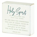 Dicksons We Welcome You Into Our Home Encouraging Verse Block Style White 3 x 3 MDF Mini Tabletop Plaque