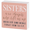 Dicksons Inspirational Christian Block Sign Tabletop Plaque 3 x 3 Inch MDF Sisters
