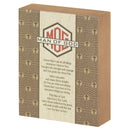 Dicksons I Know That I Can Do All Things Distressed Finish Block Style Brown 3 x 3 MDF Mini Tabletop Plaque