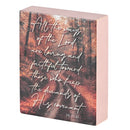Dicksons All The Ways of the Lord, Psalm 25:10 Brown 4 x 3 Inch MDF Wood Tabletop Block Sign Plaque