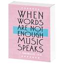 Dicksons Inspirational Christian Block Sign Tabletop Plaque 3 x 4 Inch MDF Music Speaks
