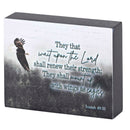 Dicksons Renew Their Strength Black and Grey 3 x 4 Inch MDF Decorative Tabletop Sign Plaque