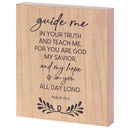 Dicksons Guide Me Teach Me You are God Brown 8 x 10 MDF Table Top Block Sign