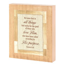 Dicksons All Things Work Tan and Brown 8 x 10 Inch Wood Wall Tabletop Sign Plaque