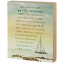 Dicksons Ship with It's Sails Home with Him 8 x 10 MDF Wall Tabletop Sign Plaque