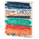 Dicksons Can Do All Things Through Christ Colorful 8 x 10 MDF Wall Tabletop Sign Plaque