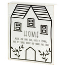 Dicksons Home Love Runs Deep Distressed White 8 x 10 MDF Wall Tabletop Sign Plaque