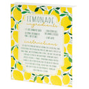 Dicksons Lemonade Ingredients Bright Yellow 8 x 10 MDF Wall Tabletop Sign Plaque
