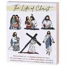 Dicksons The Life Of Christ Tan and Whitewashed 10 x 8 Inch MDF Decorative Tabletop Sign Plaque