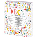 Dicksons ABC's Of Christianity White, Red, And Yellow 8 x 10 Wood Distressed Finish Decorative Tabletop Plaque Home Décor