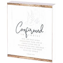 Dicksons Confirmed Strengthen Your Life White And Woodgrain 8 x 10 Wood Distressed Finish Decorative Tabletop Plaque Home Décor