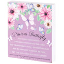 Dicksons Precious Butterfly Transformed Wings Unfolded Be Free Purple And Pink 8 x 10 Wood Decorative Tabletop Plaque Home Décor