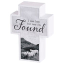 Dicksons I Was Lost But Now I'm Found - Matthew 18:10-14 - 4 x 2.75 Inch Black and White MDF Wood Tabletop Figurine