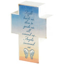 Dicksons Right Beside Us Guide Angels Blue 4 inch MDF Table Top Cross