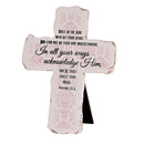 Dicksons Inspirational Christian Cross Wall Sign Tabletop Plaque 5.25 x 7 Inch Resin Trust In the Lord