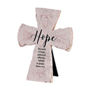 Dicksons Inspirational Christian Cross Wall Sign Tabletop Plaque 5.25 x 7 Inch Resin Hope Remains