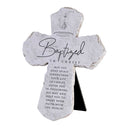 Dicksons Inspirational Christian Cross Wall Sign Tabletop Plaque 5.25 x 7 Inch Resin Baptized in Christ