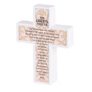 Dicksons KJV The Lords Prayer, Multicolor 5.5 x 4.25 Inch Resin Tabletop Block Cross Sign Plaque