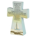 Dicksons Like A Ship Wind Pulled Tight Bereavement 6 x 4 Resin Tabletop Cross