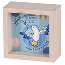 Dicksons Inspirational Christian Tabletop Plaque Double Sided Block Sign Décor for Home 4 x 4 Inch Wood Bird Sing Praise to My God