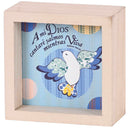 Dicksons Inspirational Christian Tabletop Plaque Double Sided Block Sign Décor for Home 4 x 4 Inch Wood Bird Al Cantare