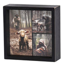 Dicksons He Ran Rescued Carried Matthew 18 Luke 19 Black Wood Double Sided Tabletop Block Sign 6 x 6 Inch