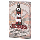 Dicksons Inspirational Christian Tabletop Plaque Sign 2.5 x 4 Inch Glass Lighthouse Never Walk in Darkness