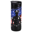 Dicksons Inspirational Christian Travel Tumbler Cup, Mug With Leak-Proof Lid 20 Ounce Double-Wall Vacuum Insulated Stainless Steel Police Officer Blessed are the Peacemakers