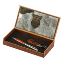 Dicksons He Will Cover You With His Feathers Shield 7.5 x 4 Metal Pen and Key Chain Boxed Gift Set