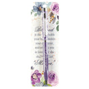 Dicksons Blessed Mother Purple Floral 5 inch Metal Twisting Ballpoint Stick Pen