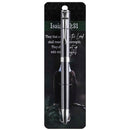 Dicksons Shall Renew Their Strength Black and Silver Tone 6 Inch Pen Faith Inspiring Pen and Book card Set